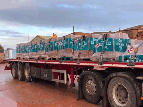 delivery of Tudor Roof Tiles