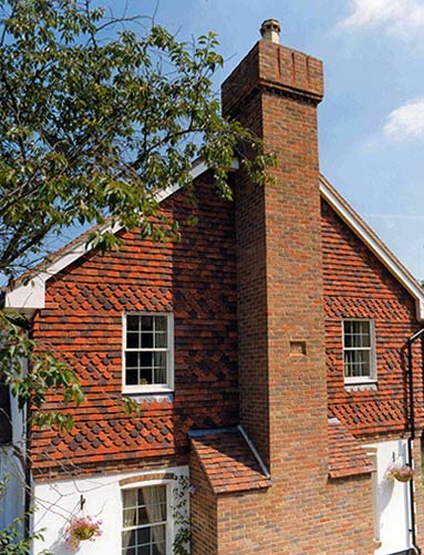 tudor roof tile hanging