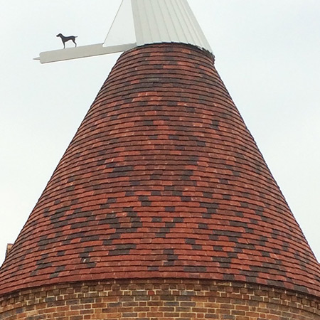 oast with tudor roof tiles