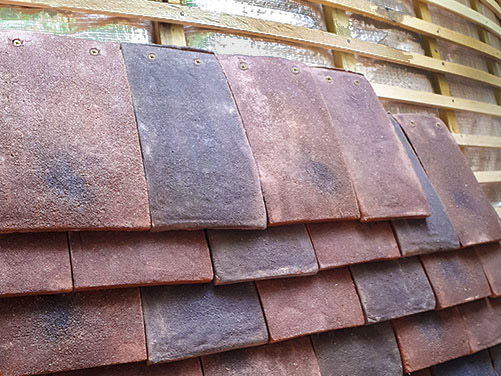 Tudor Roof Tiles used vertically