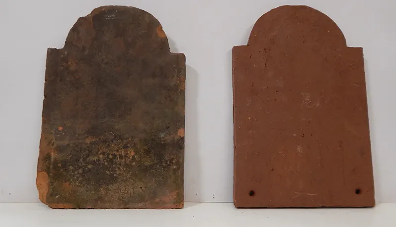 Bespoke handmade clay tiles, example 2