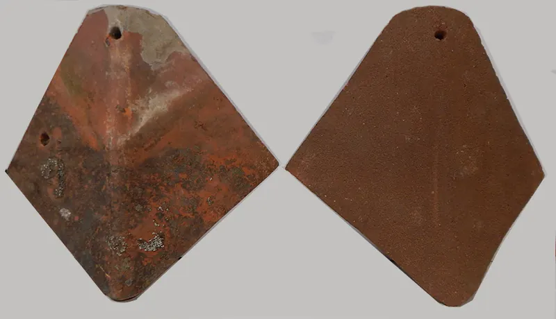 Bespoke handmade clay tiles, example 3