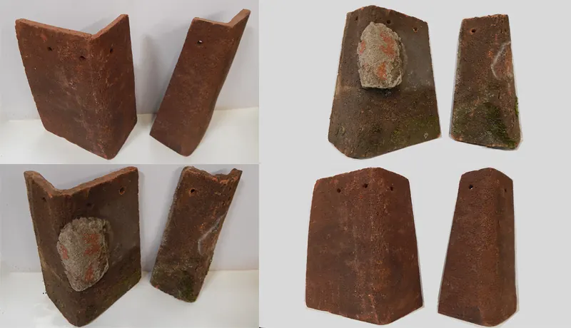 Bespoke handmade clay tiles, example 4