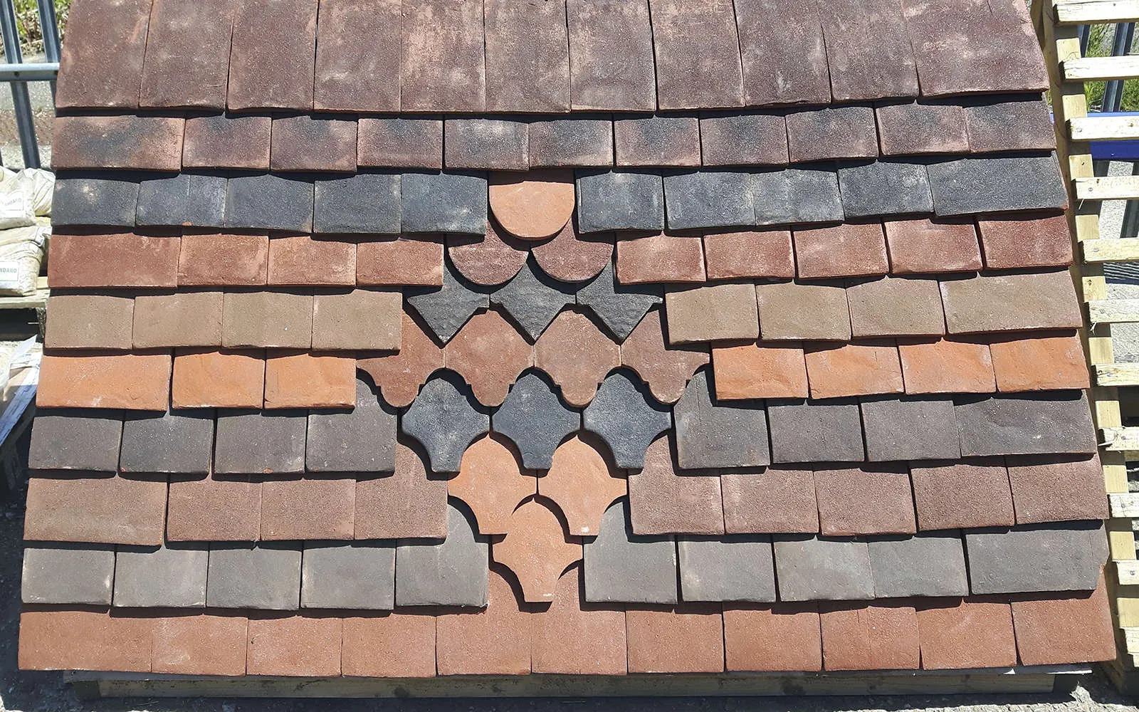 Ornamental tile display panel