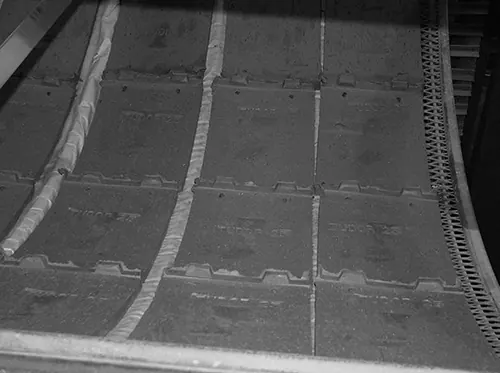 Tiles on a drying tray