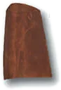 Handmade external angle clay fitting