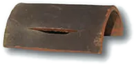 Handmade half round vented ridge