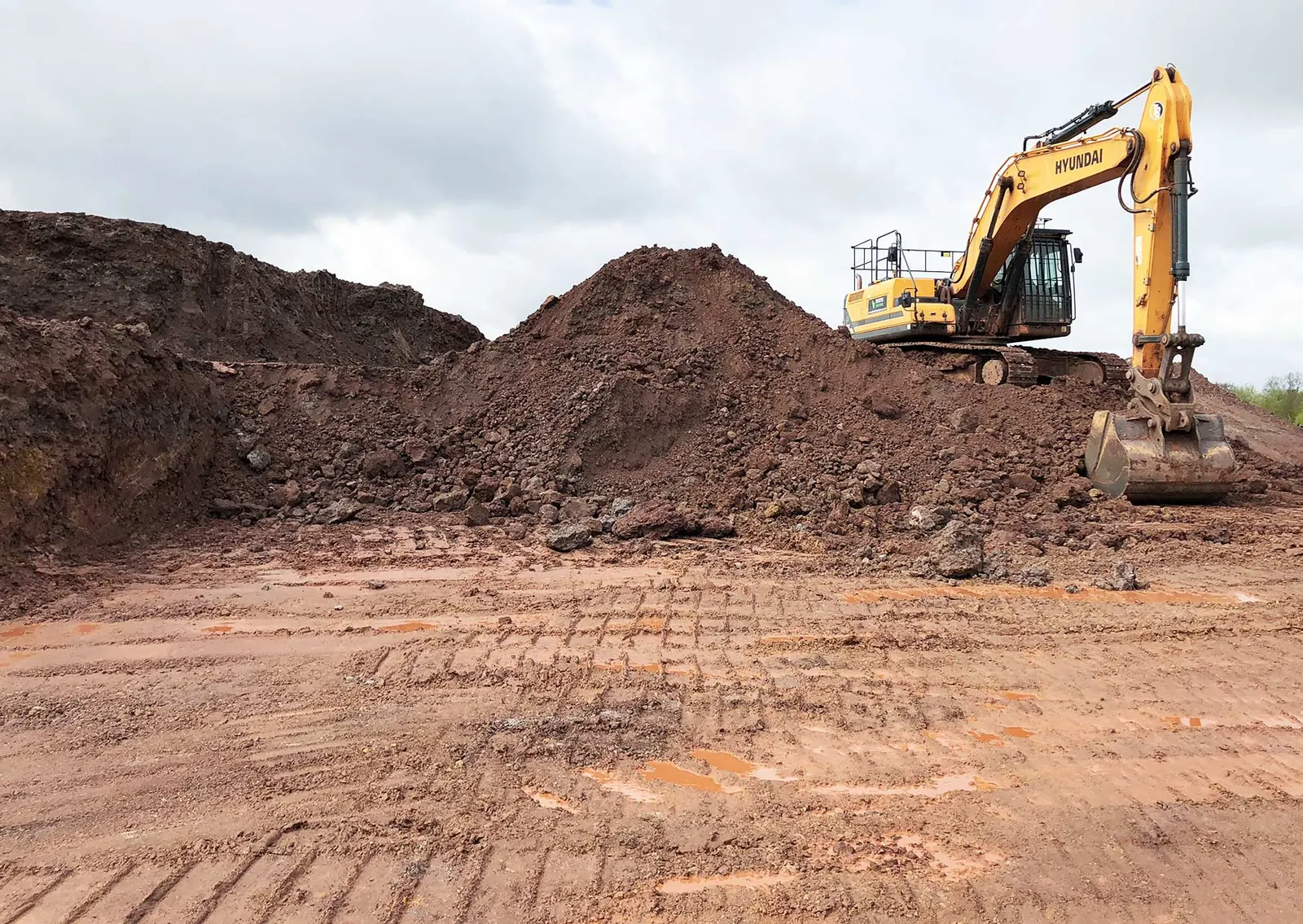 Etruria Marl clay at the quarry