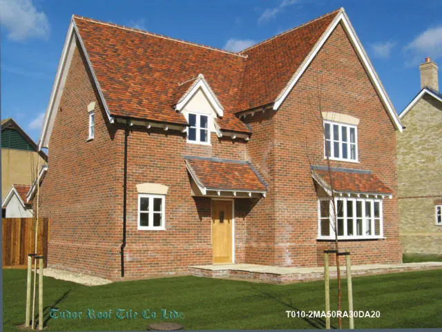 Roof finished in Tudor handmade clay tiles, example 5