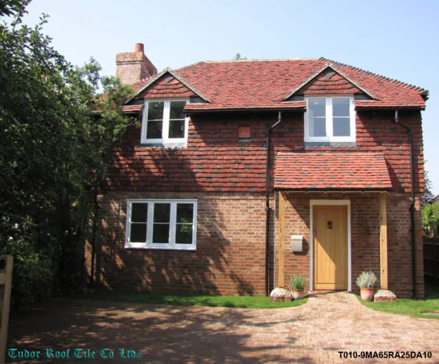 Roof finished in Tudor handmade clay tiles, example 9