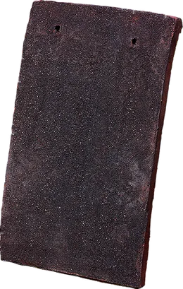 A single Dark Antique handmade clay tile