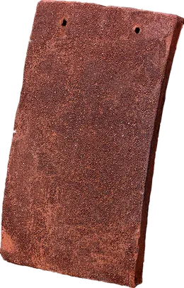 A single Tudor handmade plain tile in Medium Antique