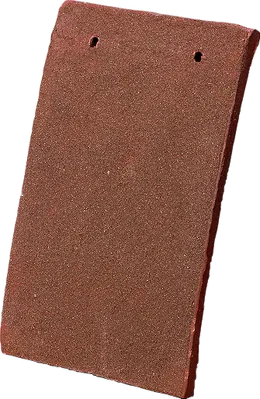 A single Sussex Brown handmade clay tile