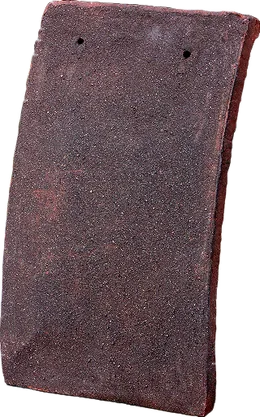 A single Weathered Earth handmade clay tile