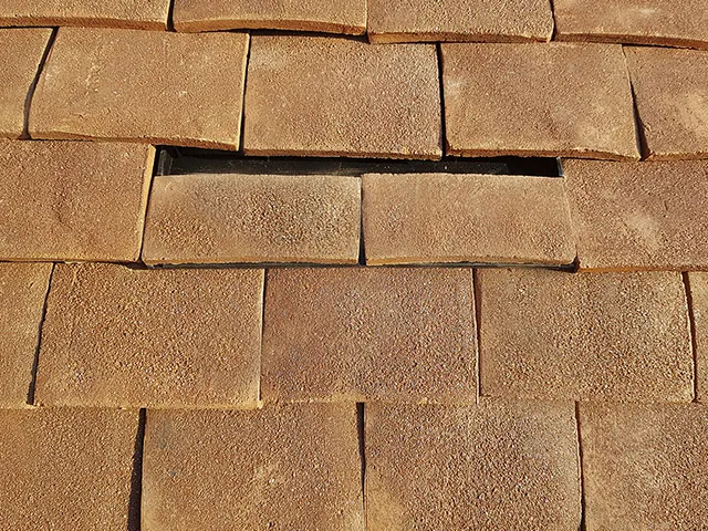 Tudor In-Tile vent on a clay tile roof